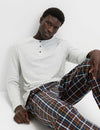 Pure Cotton Henley Checked Pyjama Set