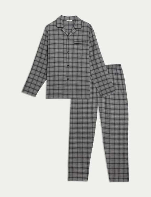 Brushed Cotton Checked Pyjama Set