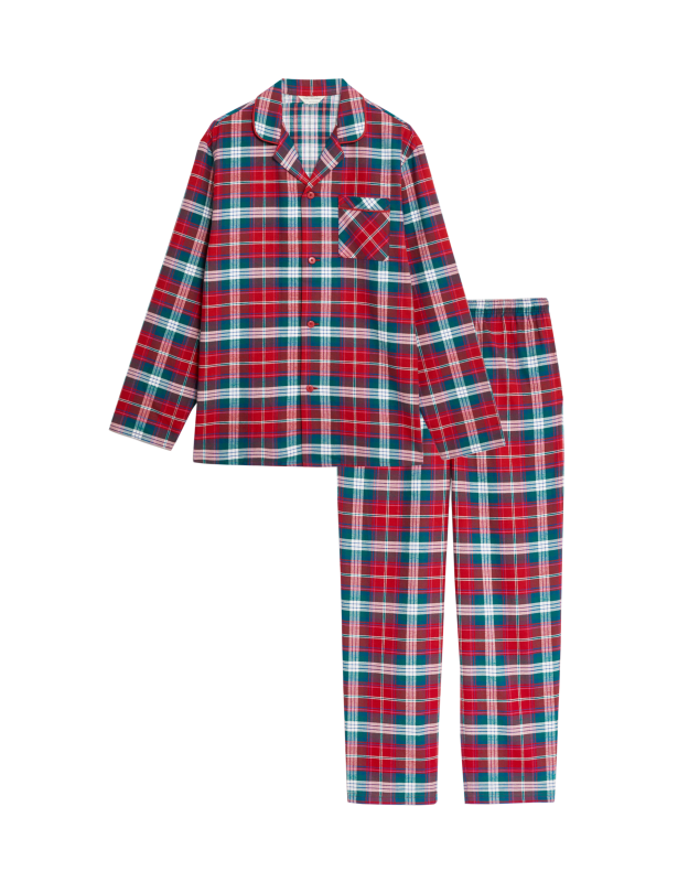 Pure Cotton Checked Pyjama Set