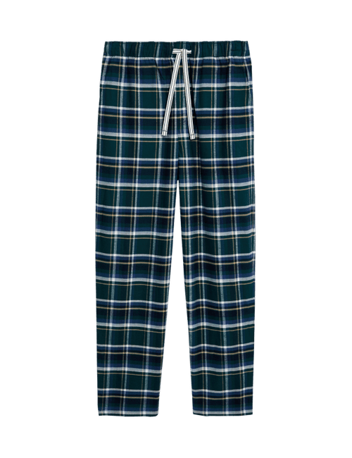 Pure Cotton Checked Loungewear Bottoms