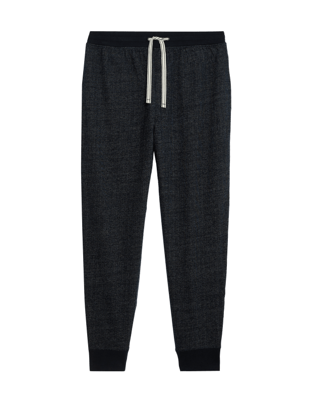 Pure Cotton Textured Joggers