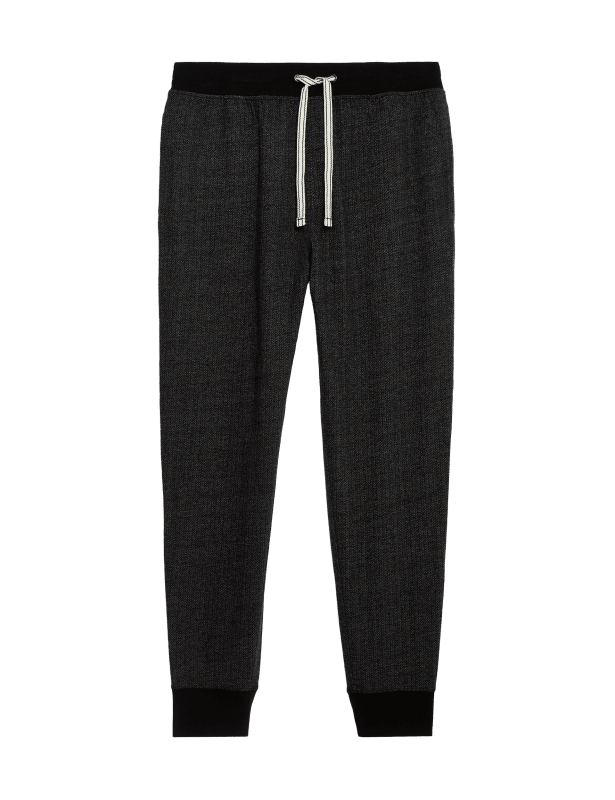 Pure Cotton Textured Joggers