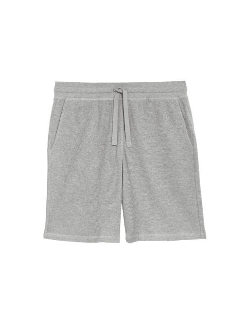 Pure Cotton Waffle Loungewear Shorts