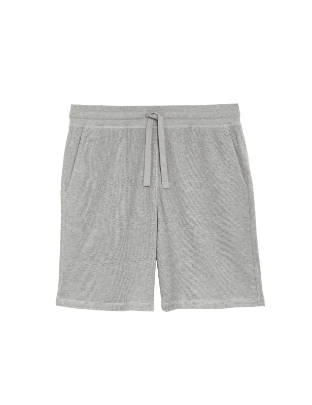 Pure Cotton Waffle Loungewear Shorts