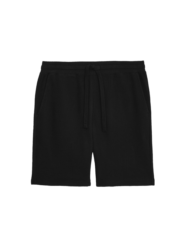 Pure Cotton Waffle Loungewear Shorts