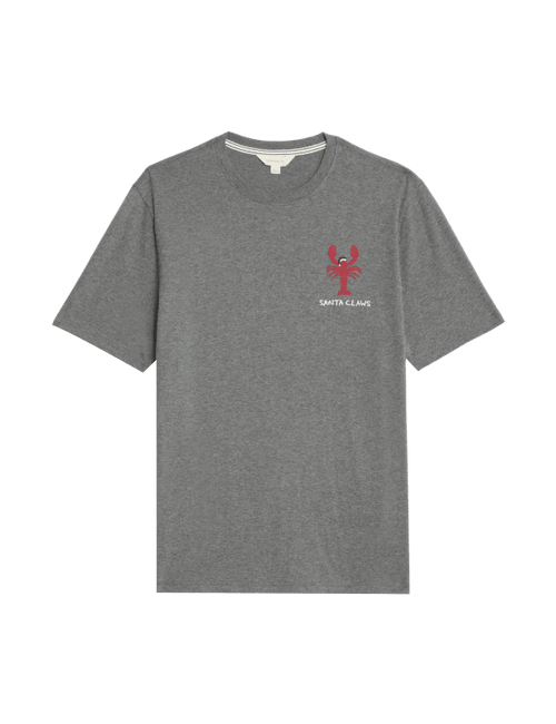 Pure Cotton Lobster Graphic Pyjama Top