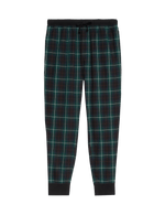 Cotton Rich Brushed Checked Jogger Bottoms