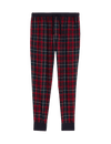 Brushed Cotton Rich Checked Jogger Bottoms