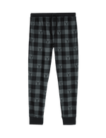 Cosy Knitted Checked Jogger Bottoms