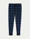 Knitted Checked Jogger Bottoms