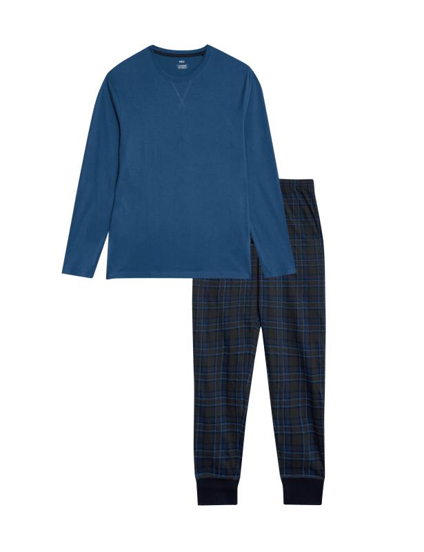 Pure Cotton Checked Pyjama Set