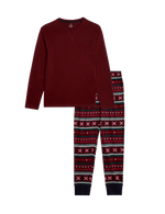 Pure Cotton Fair Isle Pyjama Set