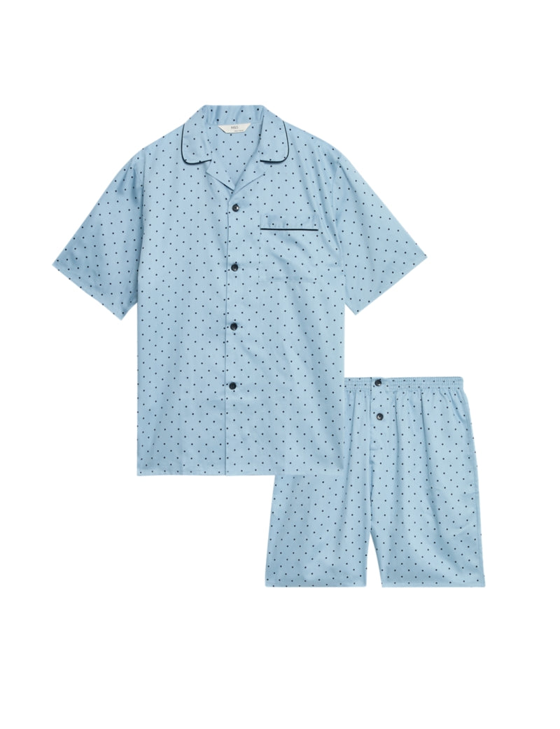 Pure Cotton Polka Dot Pyjama Set