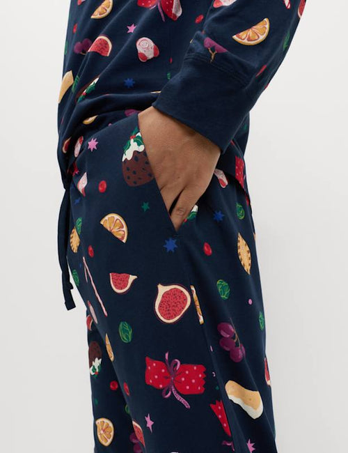 Pure Cotton Family Christmas Food Pyjama Set