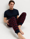 Pure Cotton Checked Pyjama Bottoms
