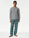 Brushed Cotton Checked Pyjama Set