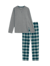 Brushed Cotton Checked Pyjama Set