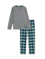 Brushed Cotton Checked Pyjama Set