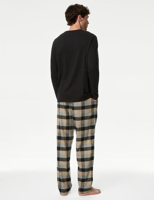 Brushed Cotton Checked Pyjama Set