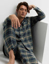 Pure Brushed Cotton Checked Pyjama Set