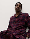 Pure Brushed Cotton Checked Pyjama Set