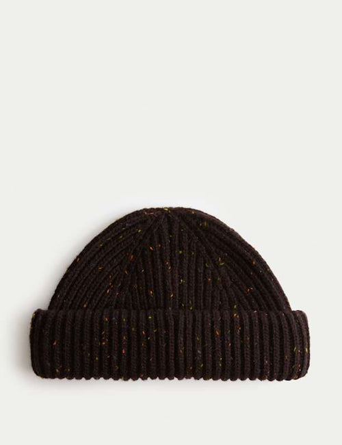 Fisherman Ribbed Beanie Hat