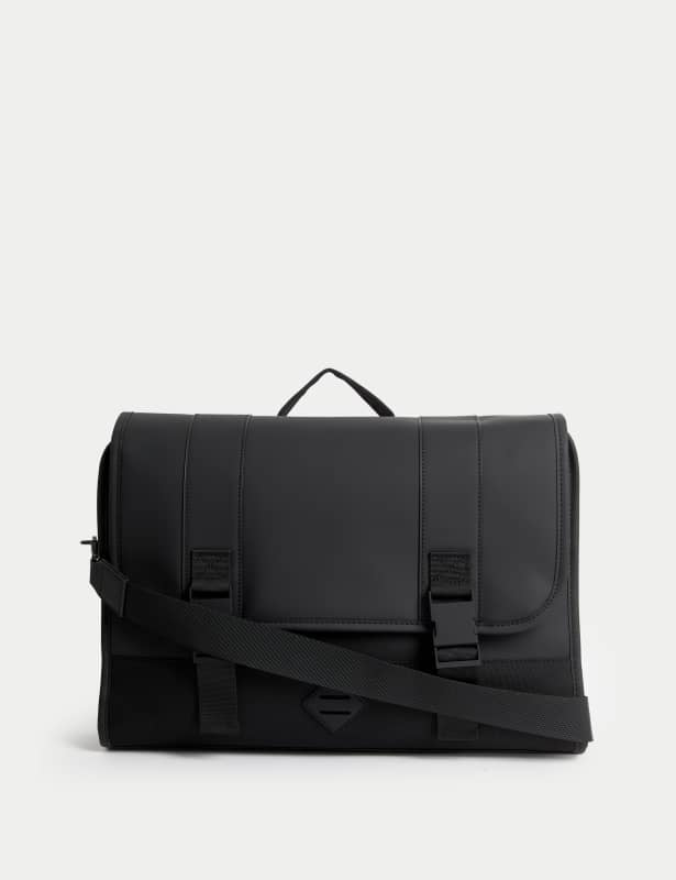 Marks and spencer leather messenger bag best sale