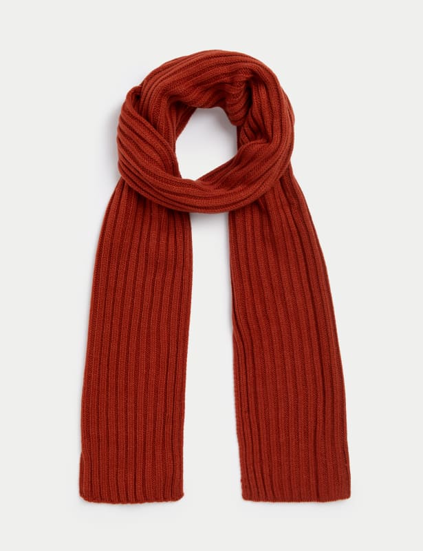 Knitted Textured Scarf