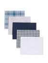 5pk Pure Cotton Patterned Handkerchiefs