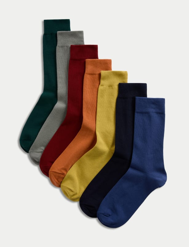 7pk Cool & Fresh™ Assorted Cotton Rich Socks