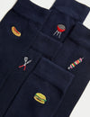 5pk Cool & Fresh™ BBQ Cotton Rich Socks