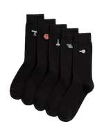 5pk Cool & Fresh™ Space Cotton Rich Socks