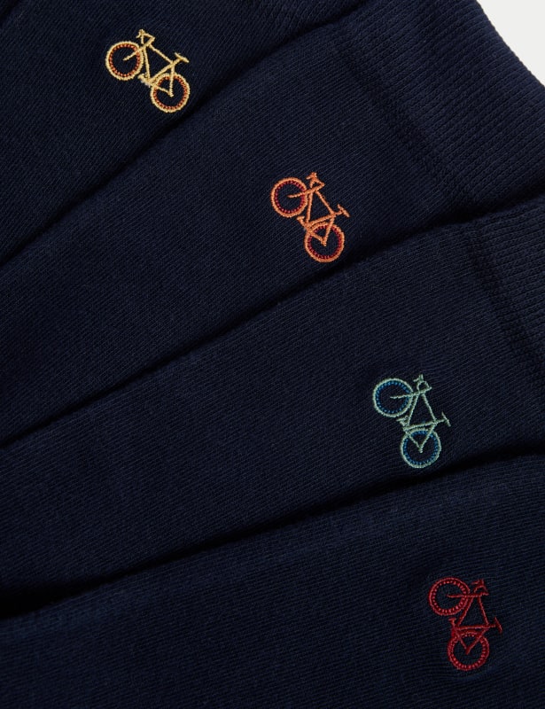 5pk Cool & Fresh™ Bicycle Cotton Rich Socks