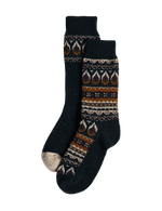 2pk Fair Isle Wool Blend Boot Socks