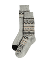 2pk Fair Isle Wool Blend Boot Socks