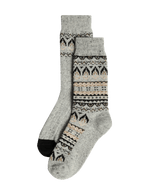 2pk Fair Isle Wool Blend Boot Socks