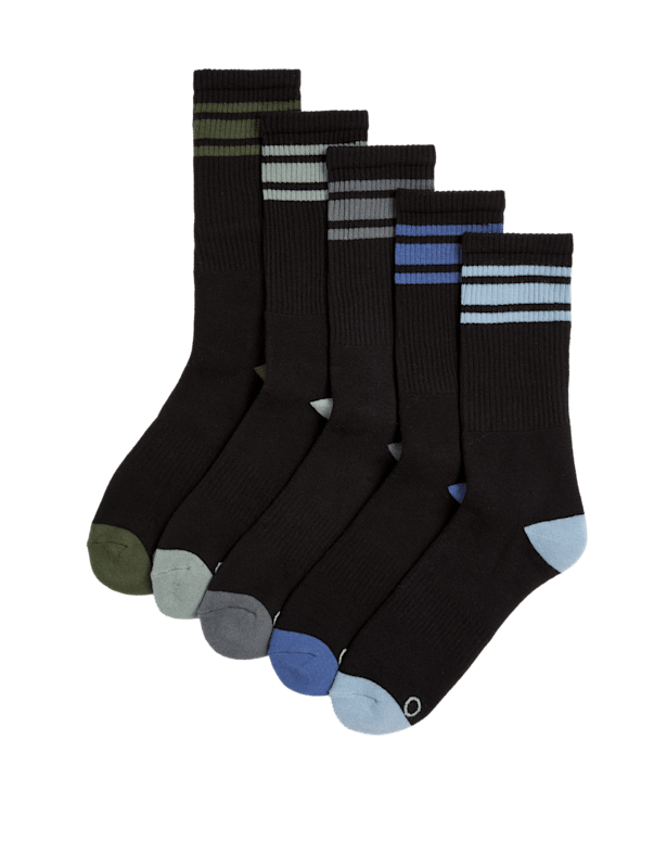 5pk Cotton Rich Sports Socks