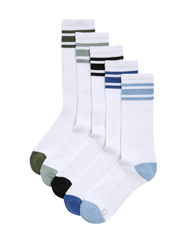 5pk Cotton Rich Sports Socks