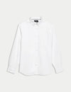 Regular Fit Linen Blend Weave Shirt