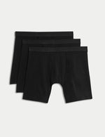 3pk Cotton Rich Cool & Fresh™ Longer Length Trunks