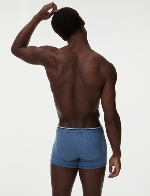 5pk Cotton Stretch Cool & Fresh™ Marl Trunks