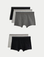 5pk Cotton Stretch Cool & Fresh™ Marl Trunks