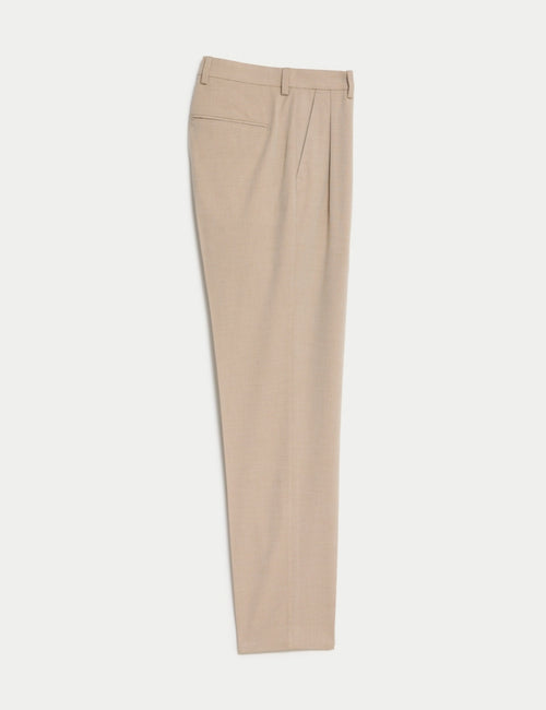 Twin Pleat Stretch Trousers