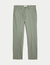 Regular Fit Linen Blend Stretch Chinos