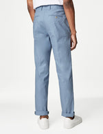 Regular Fit Linen Blend Stretch Chinos