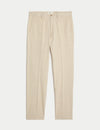 Regular Fit Linen Blend Stretch Chinos