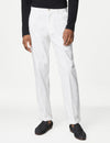 Regular Fit Linen Blend Stretch Chinos