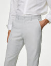 Regular Fit Linen Blend Stretch Chinos