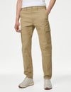 Tapered Fit Stretch Cargo Trousers