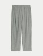 Tapered Fit Twin Pleat Trousers